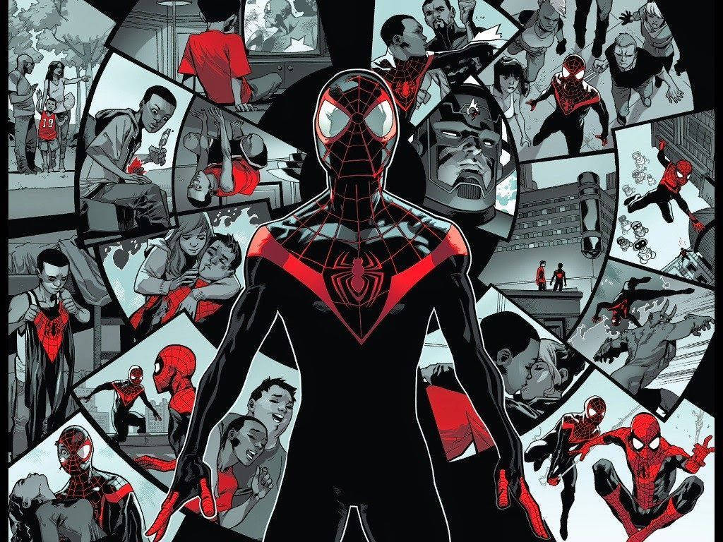 Miles Morales Life Collage Wheel