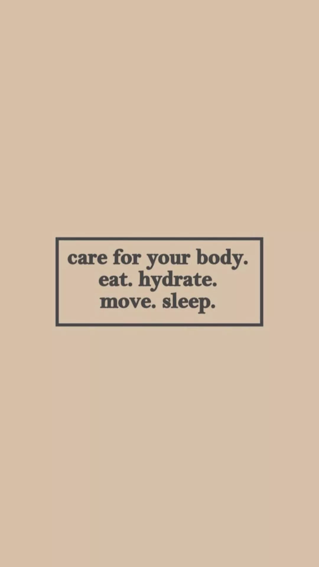 Aesthetic Beige Self Care Quote