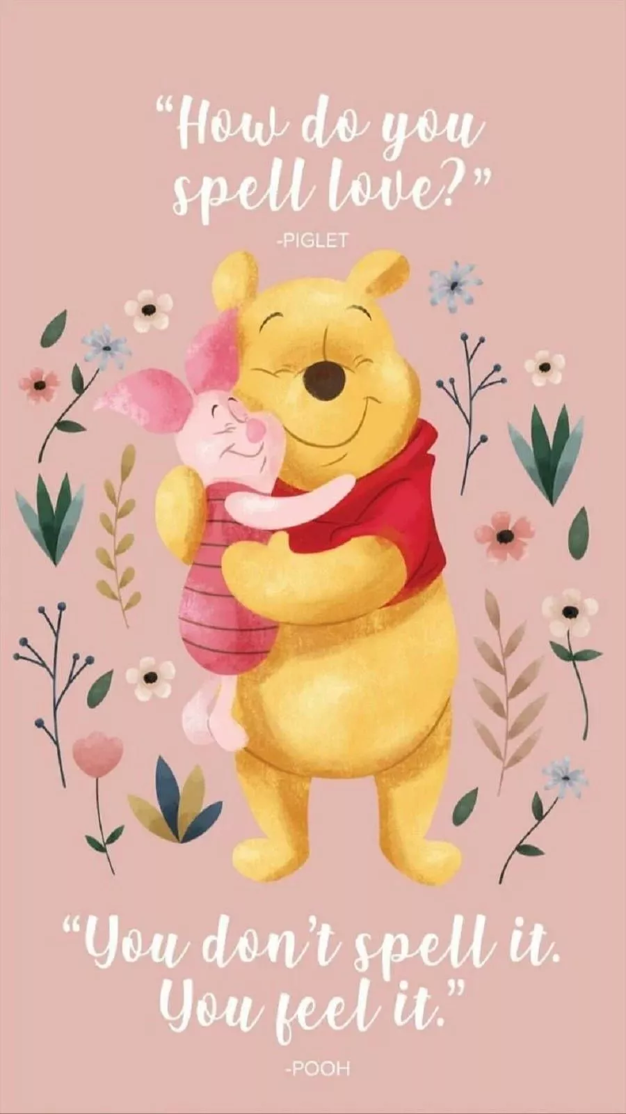 Winnie The Pooh Quotes In Pink