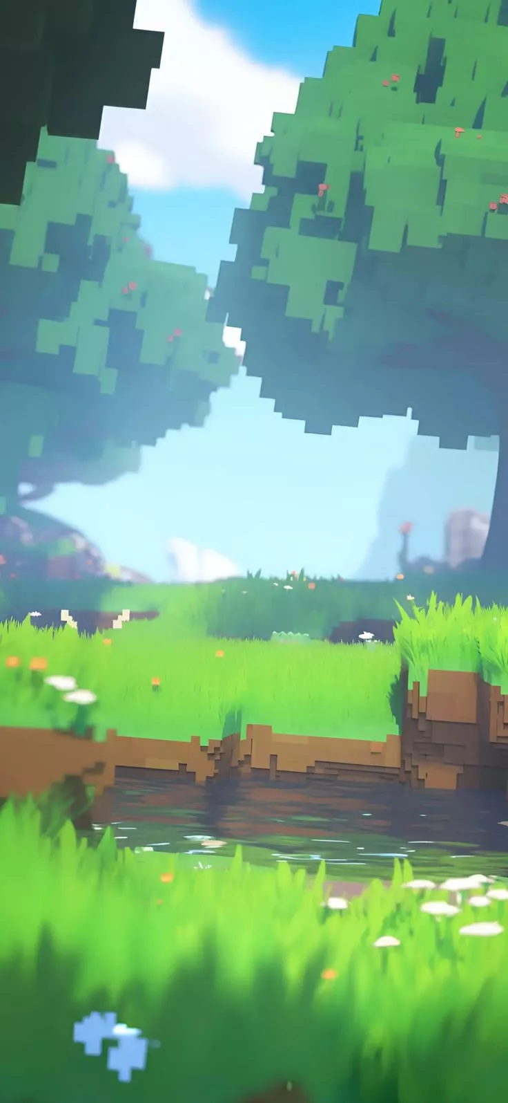 Minecraft Forest Cozy Wallpaper