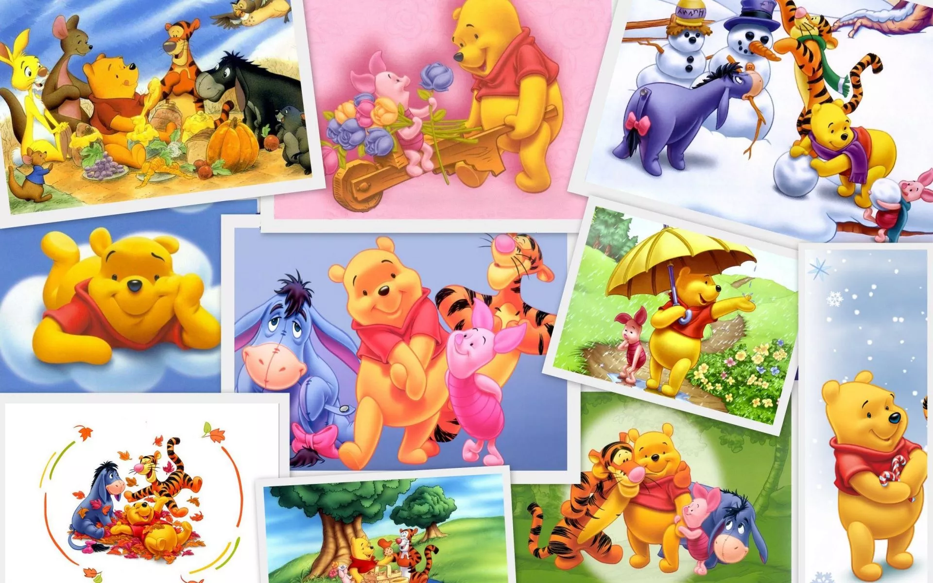 Winnie the Pooh & Friends HD Wallpaper