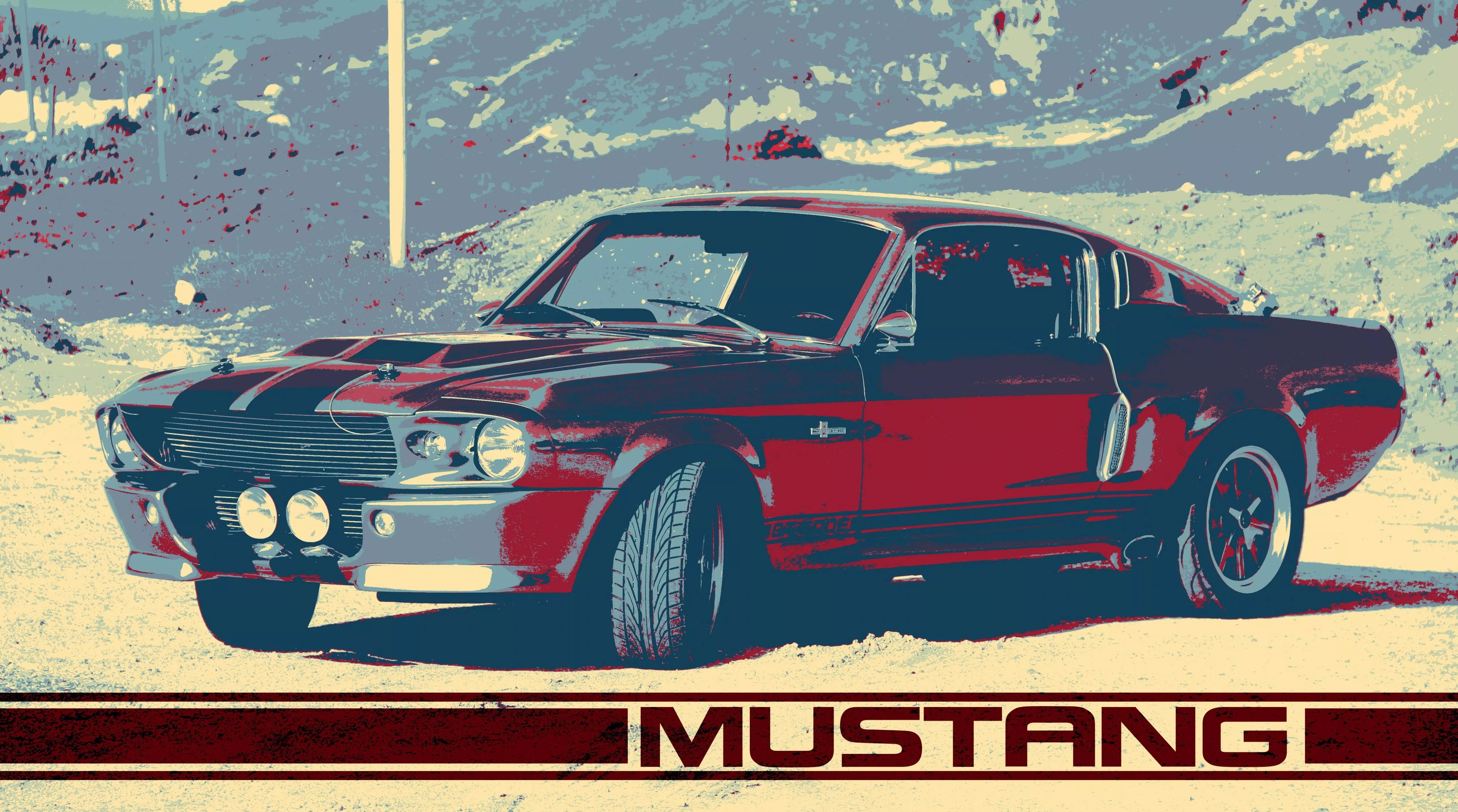 HD wallpaper: Eleanor, red Ford Mustang