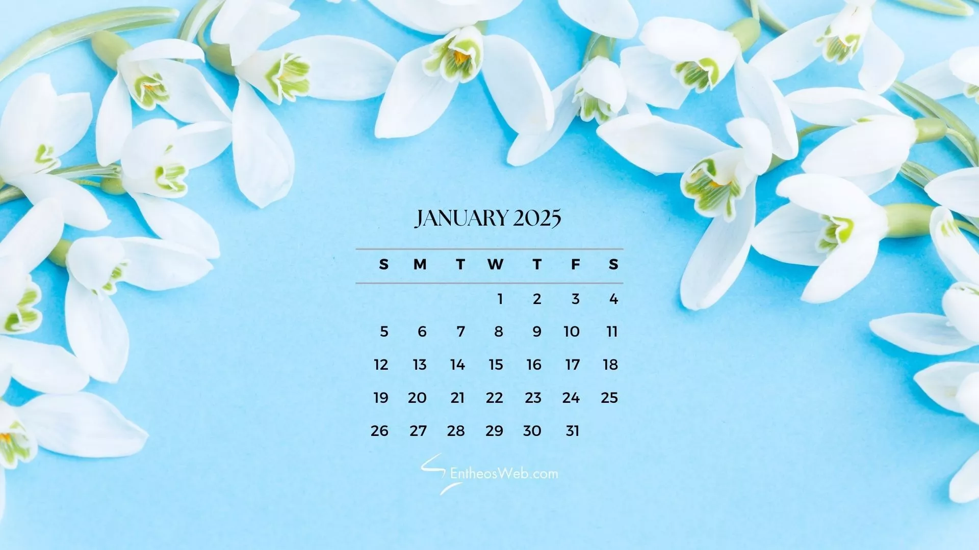 January 2025 Wallpaper for Laptops