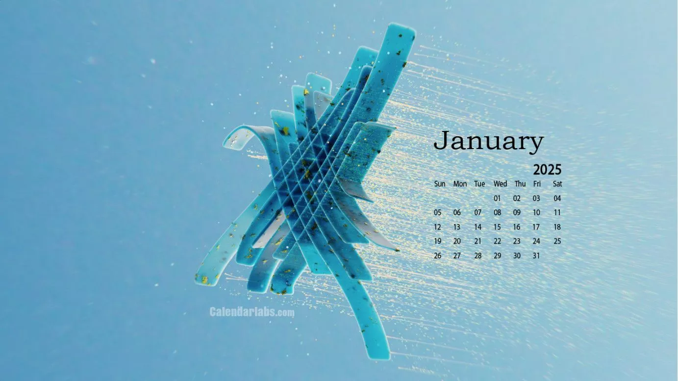 January 2025 Desktop Calendar