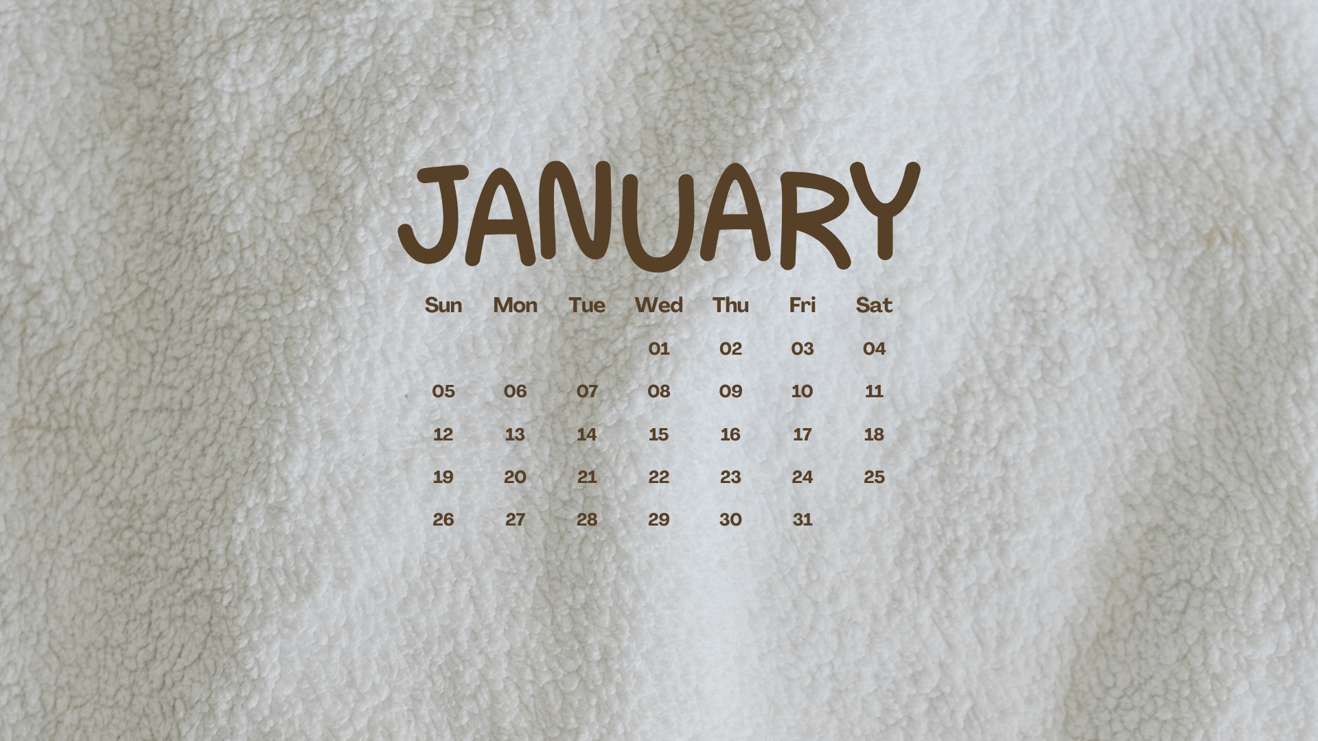 FREE JANUARY 2025 DESKTOP CALENDAR
