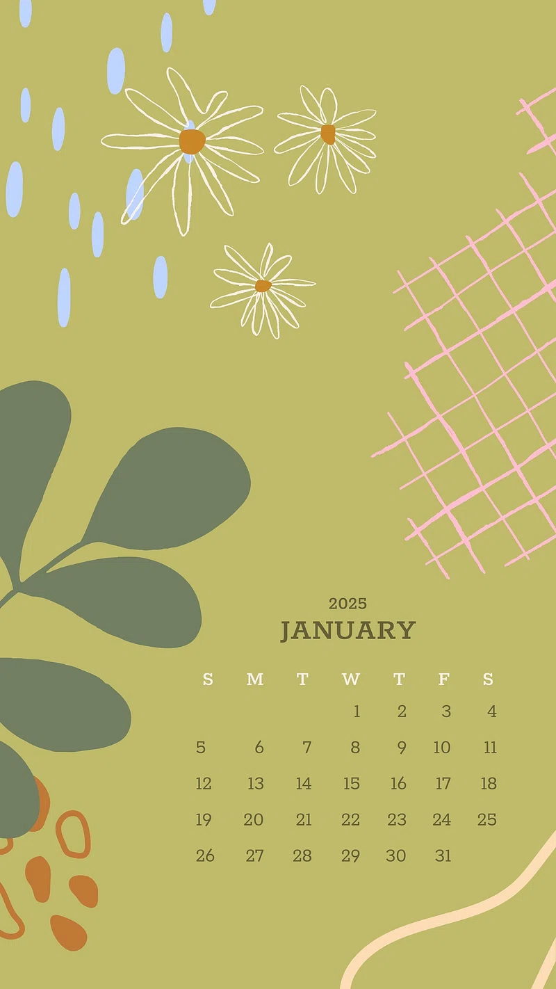 January 2022 Calendar Wallpaper Image