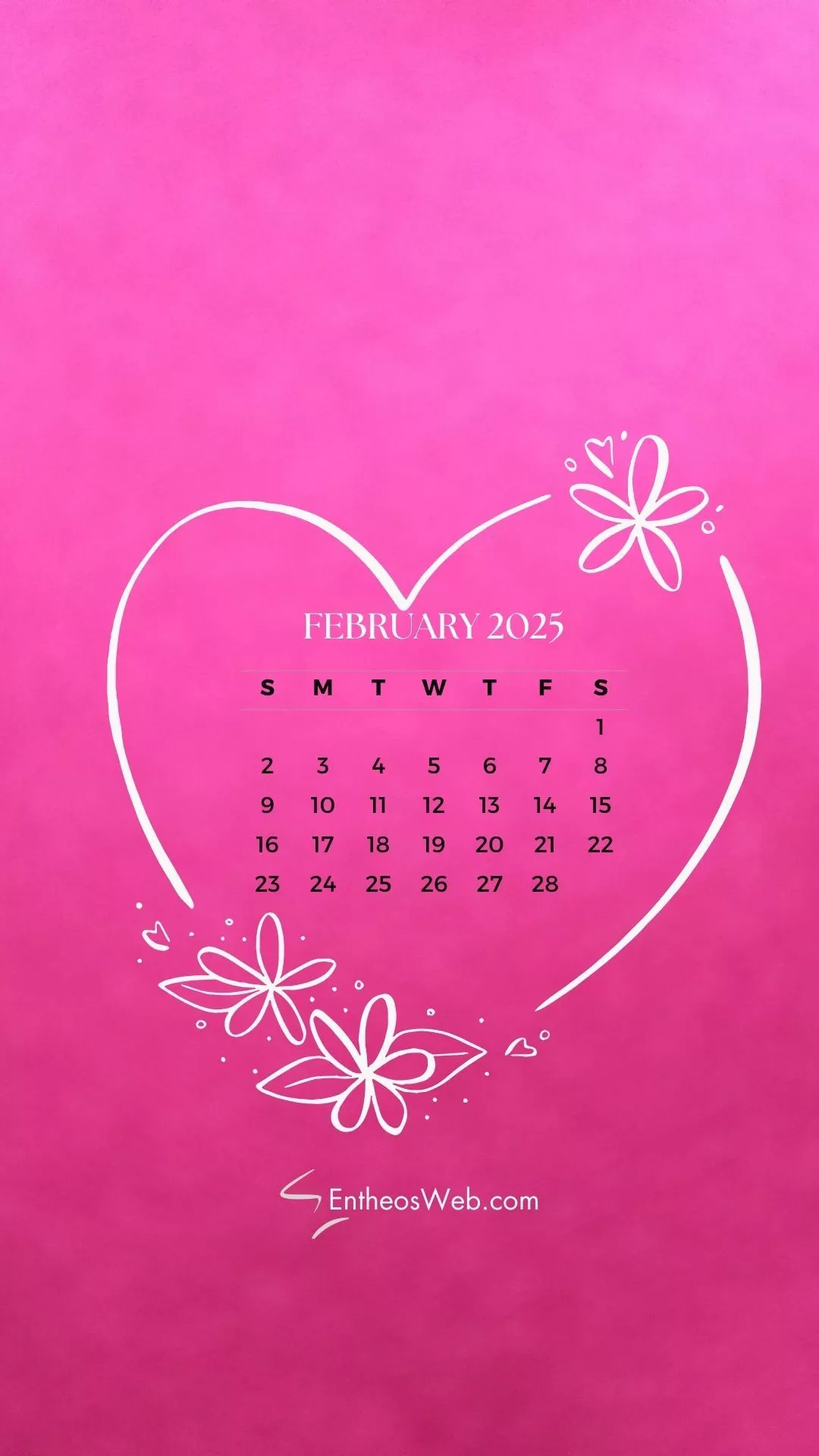 February 2025 Phone Wallpaper