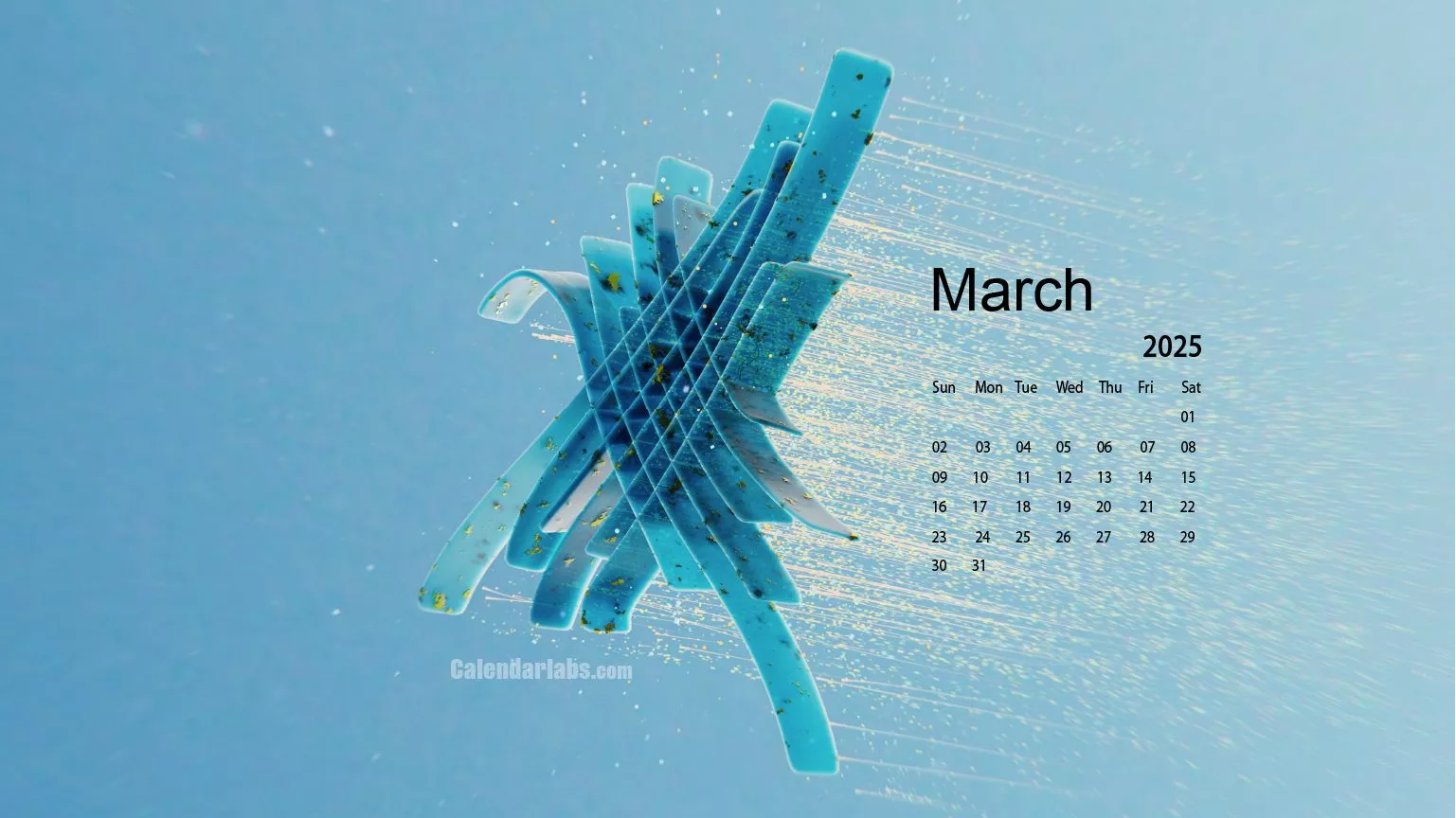 March 2025 Desktop Wallpaper Calendar
