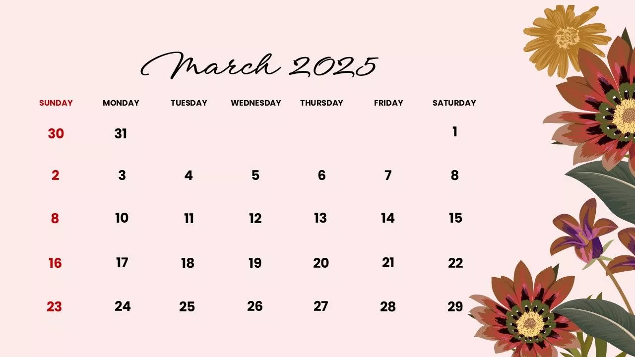 Interactive 2025 Calendar. Free PPT