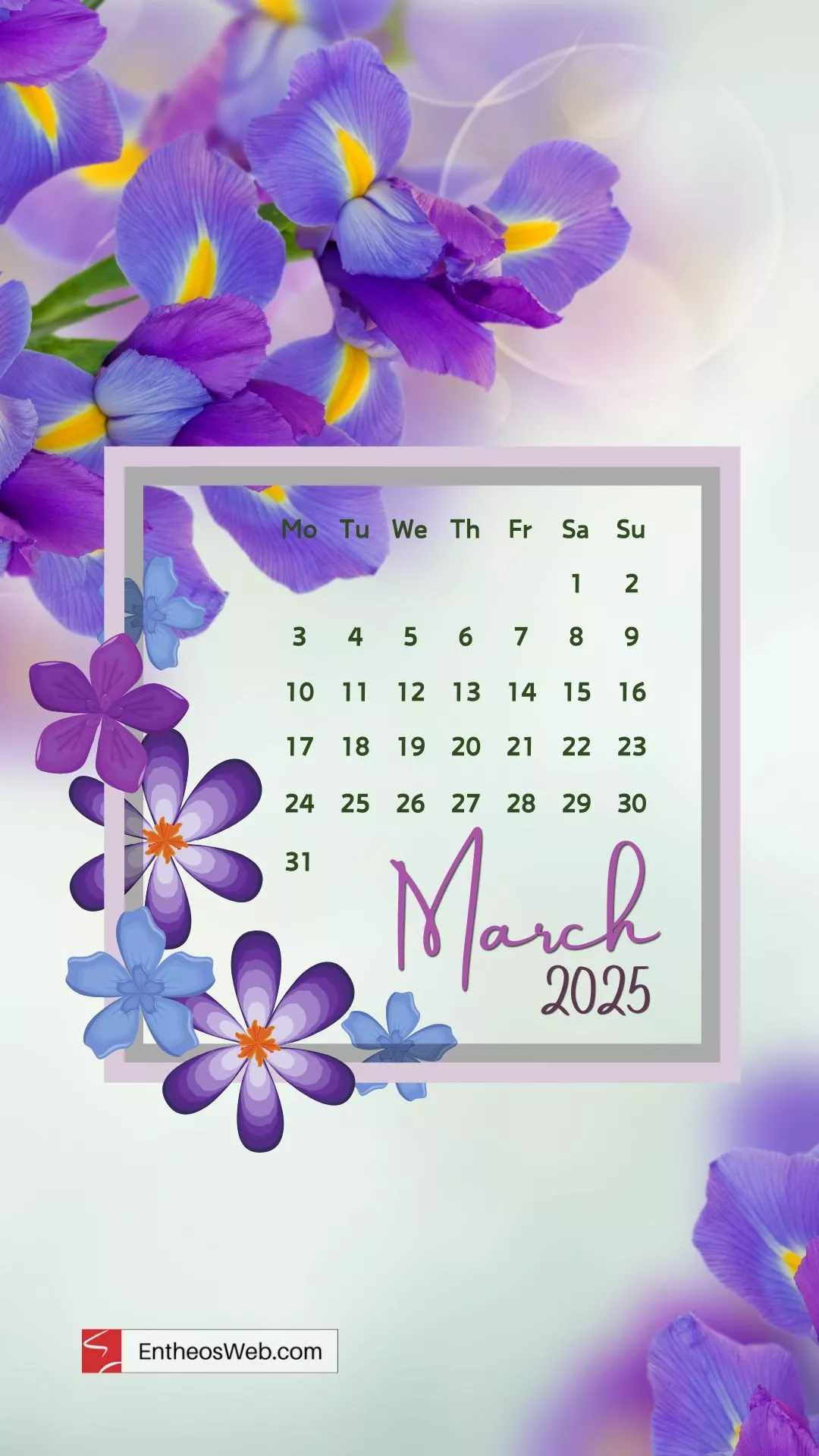 March 2025 Phone Wallpaper