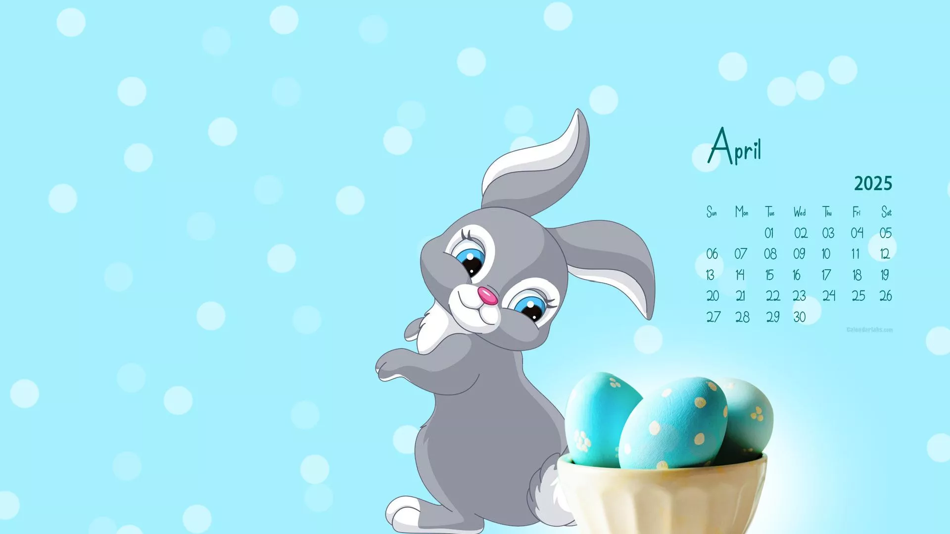 April 2025 Desktop Wallpaper Calendar