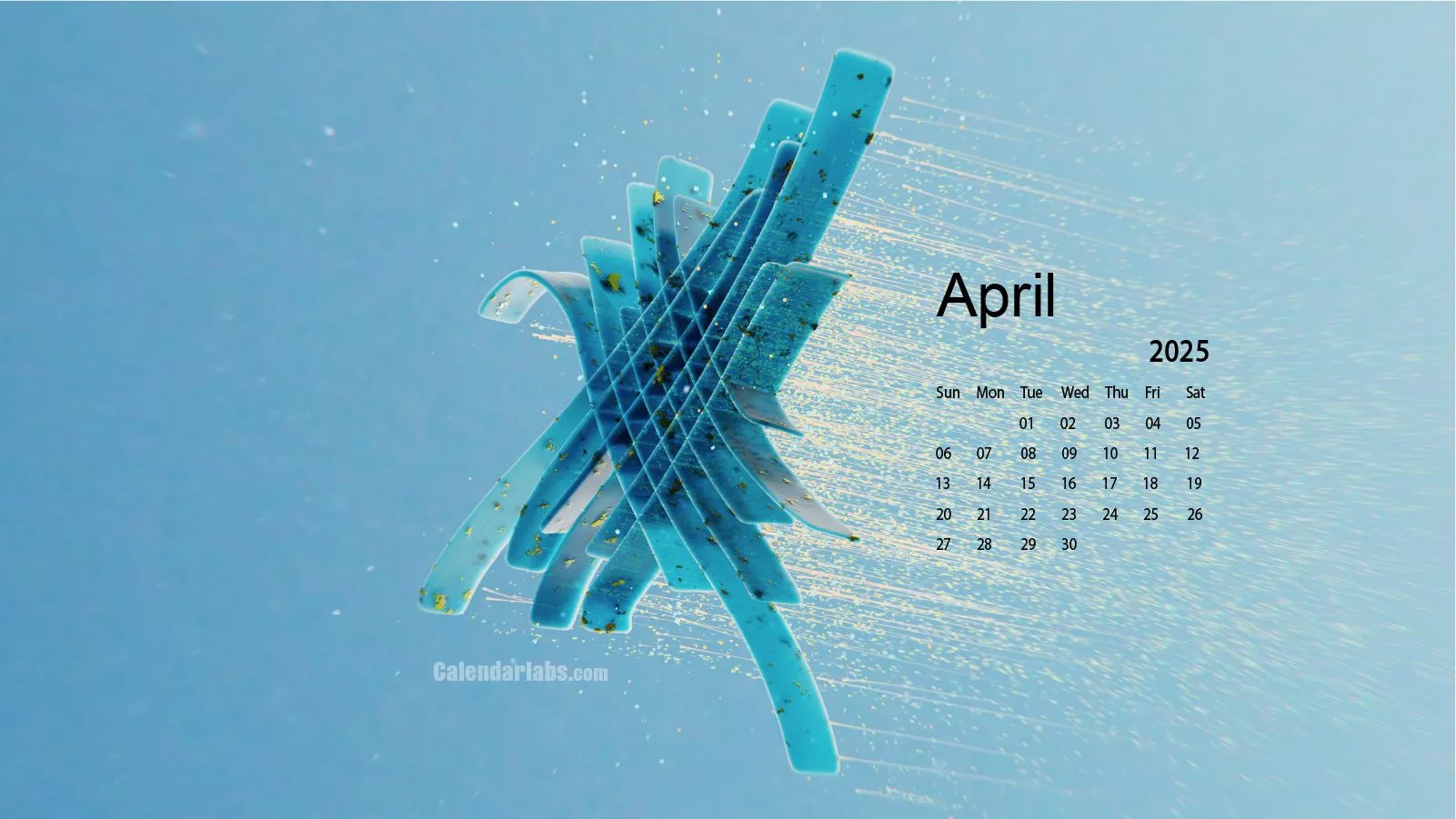 April 2025 Desktop Wallpaper Calendar