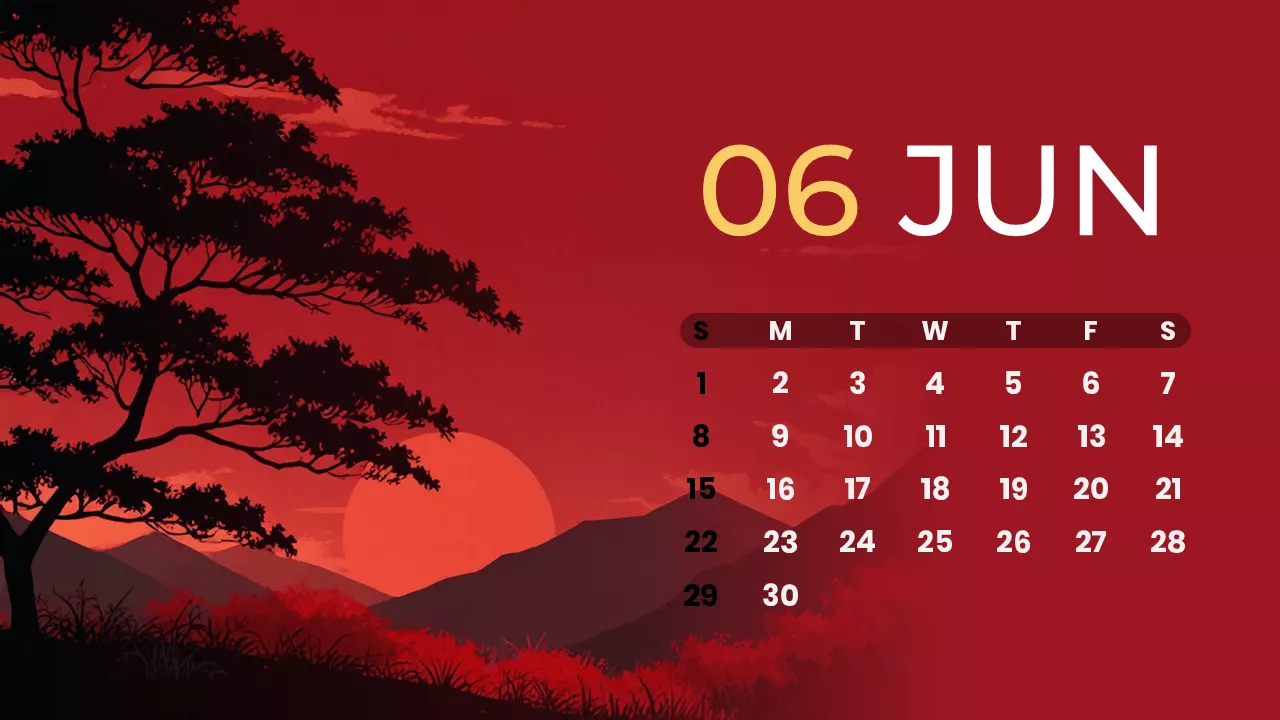 June 2025 Calendar Wallpapers Wallpaper Cave