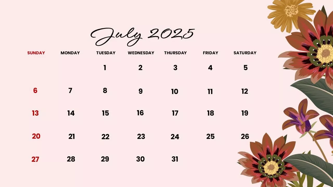 Interactive 2025 Calendar. Free PPT
