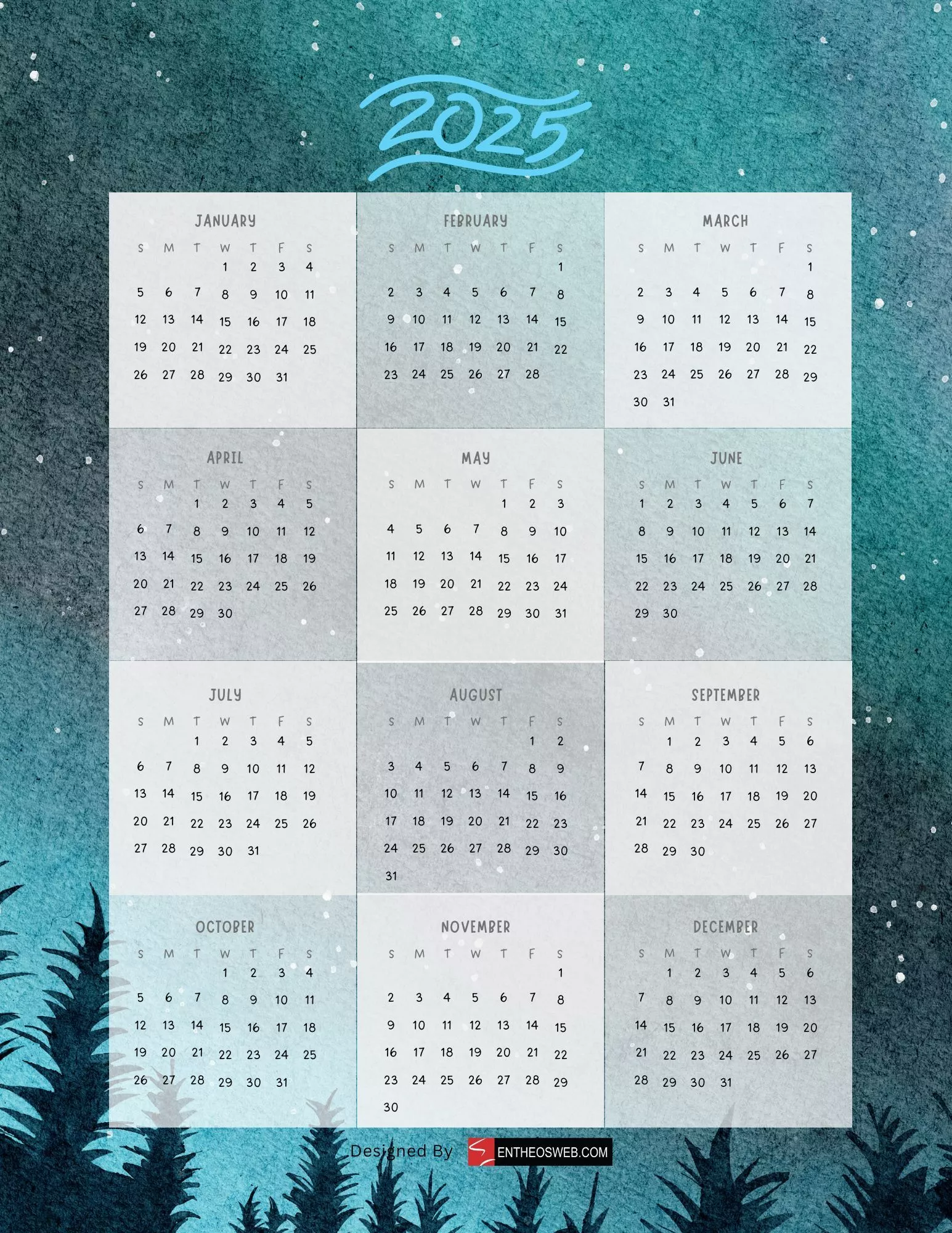 2025 PDF Calendars
