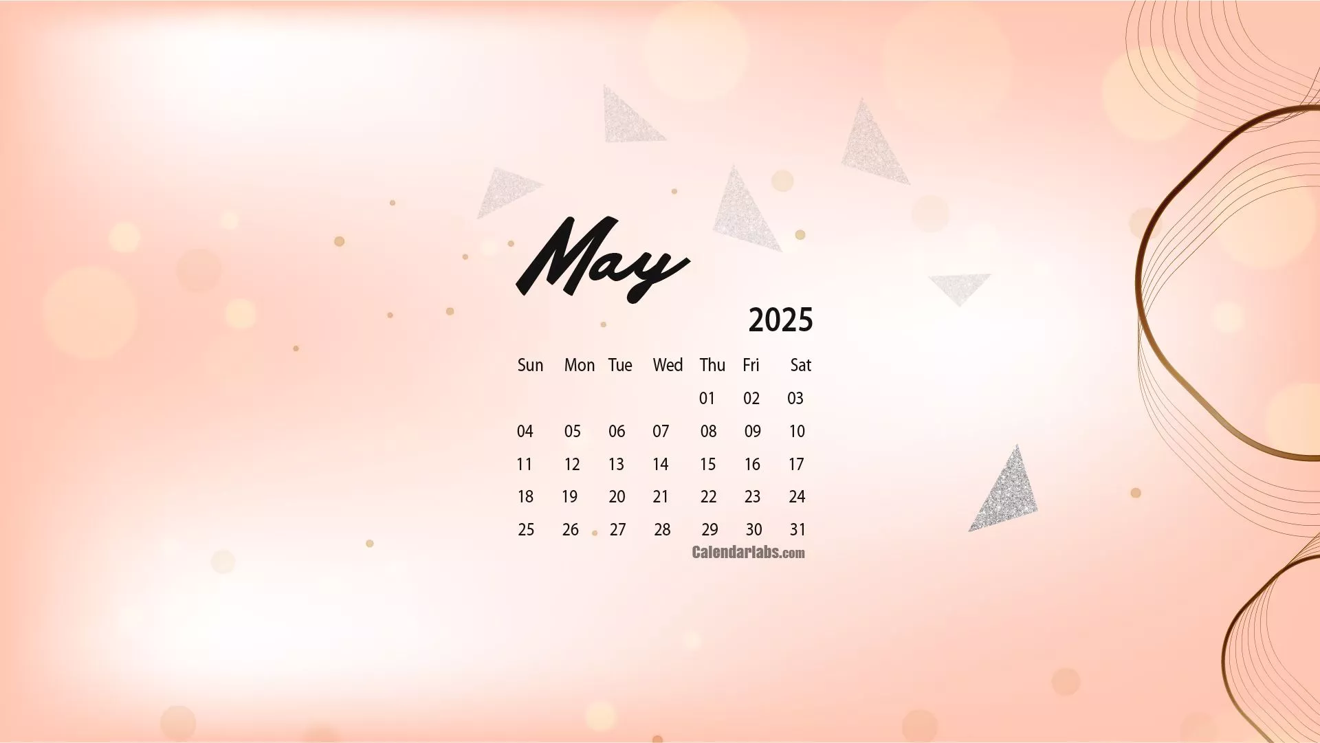 May 2025 Calendar Wallpapers Wallpaper Cave