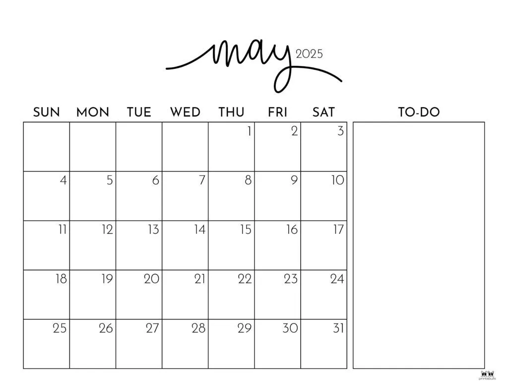 May 2025 Calendars FREE