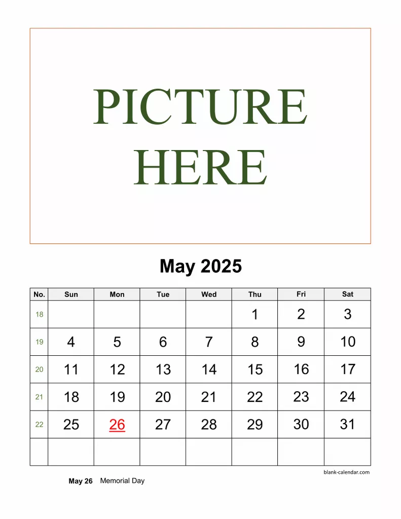 Free Download Printable May 2025