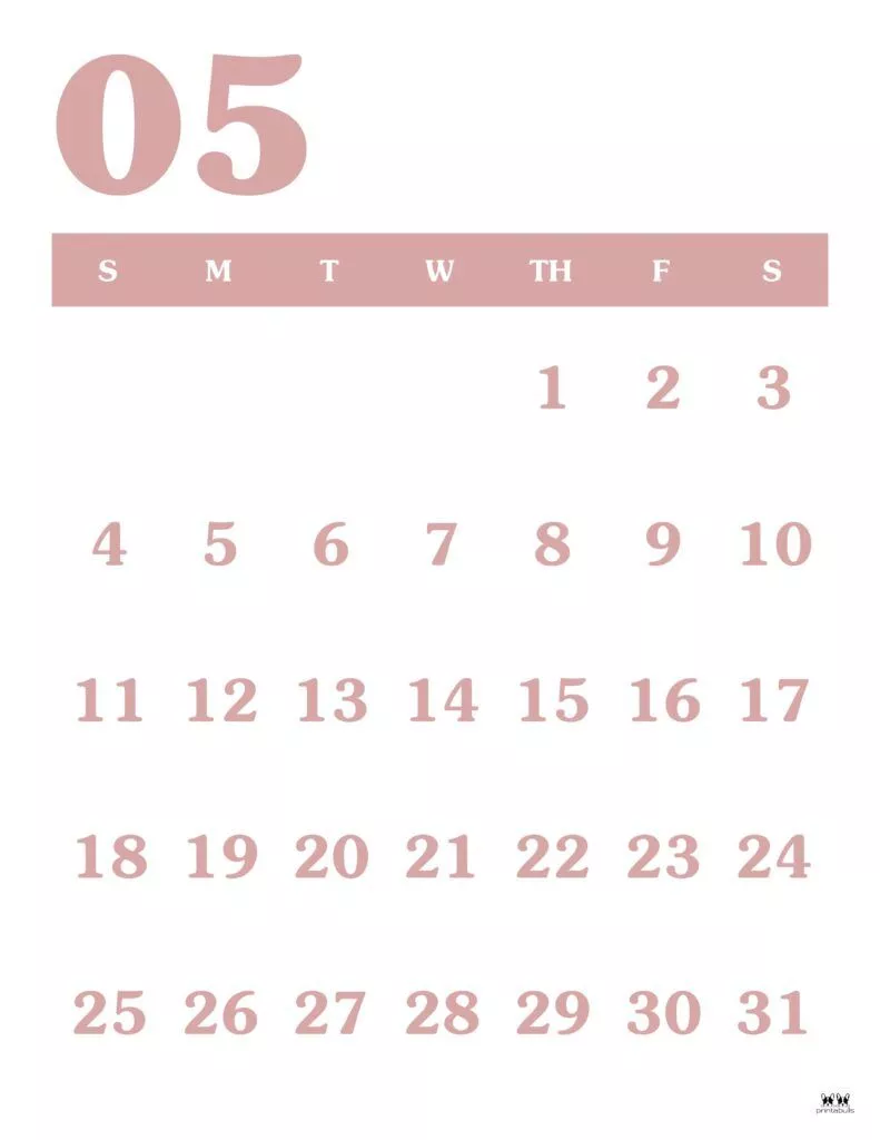 May 2025 Calendars FREE