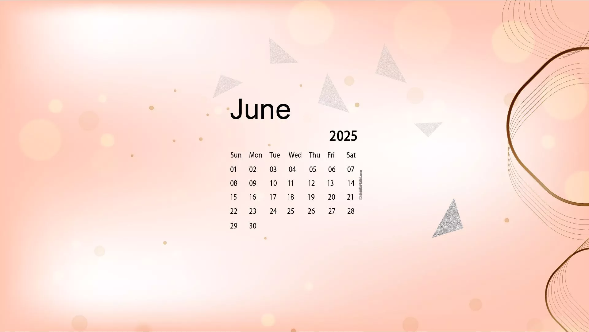 June 2025 Calendar Wallpapers Wallpaper Cave