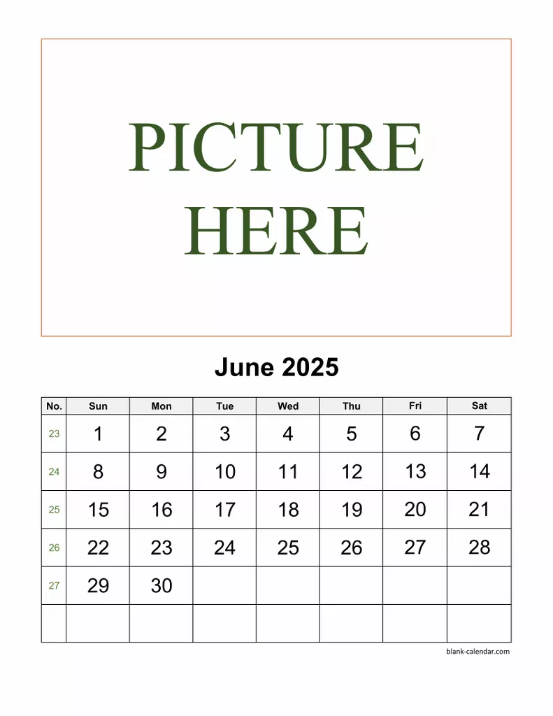 Free Download Printable June 2025