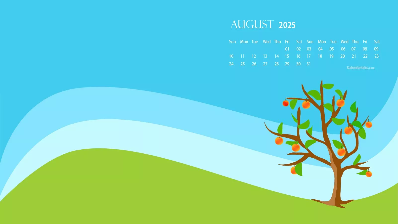 August 2025 Calendar Wallpapers Wallpaper Cave