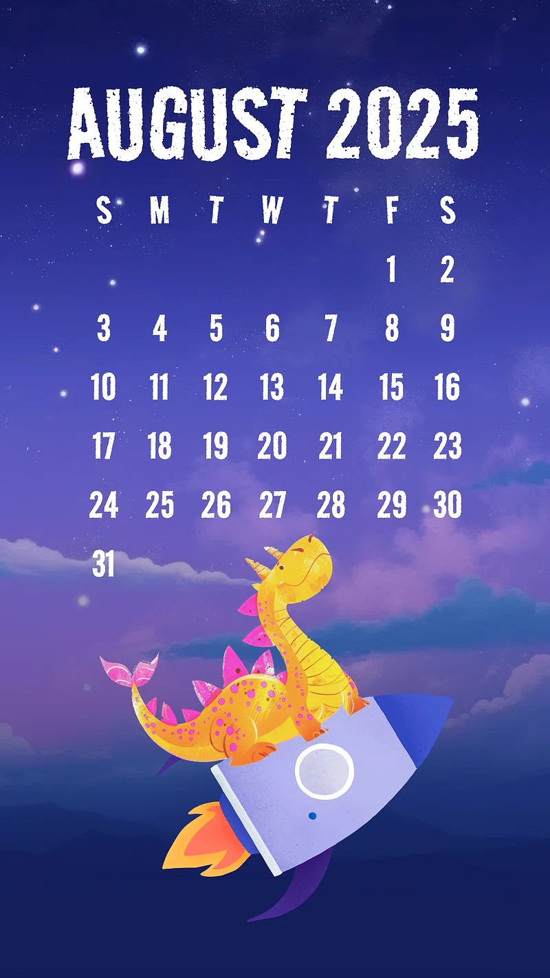 August 2025 Calendar Wallpapers Wallpaper Cave