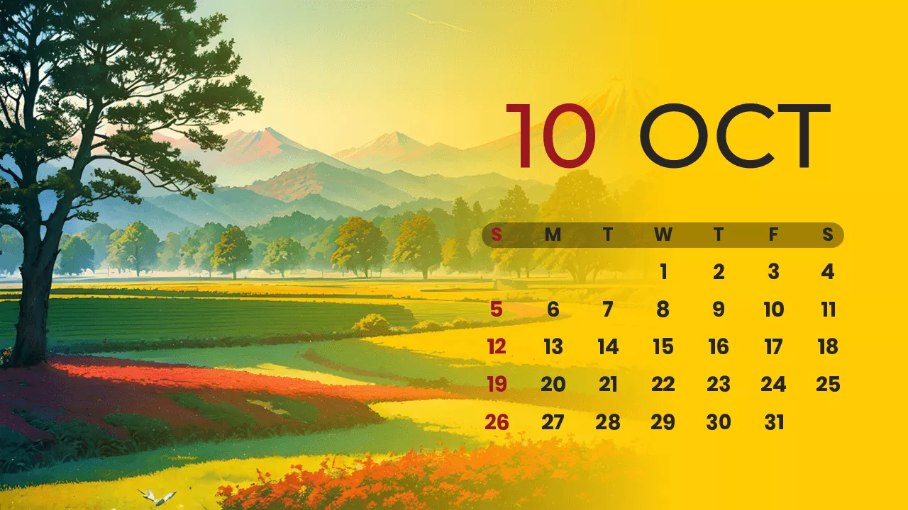 October 2025 Calendar Wallpapers Wallpaper Cave