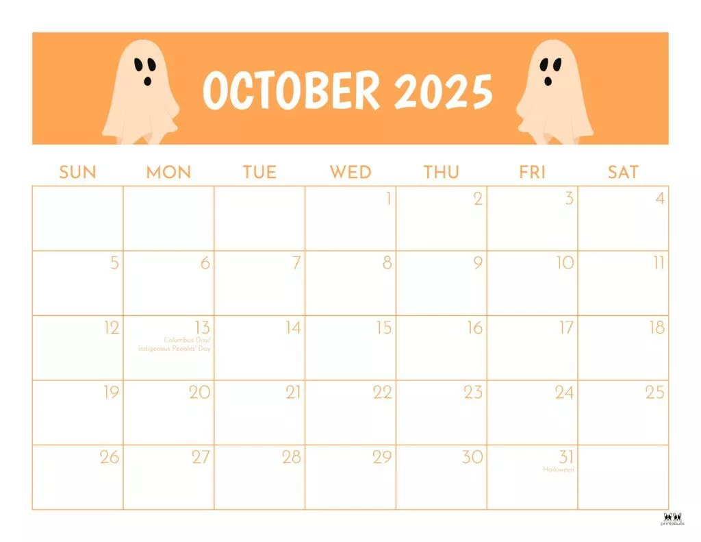 October 2025 Calendars FREE
