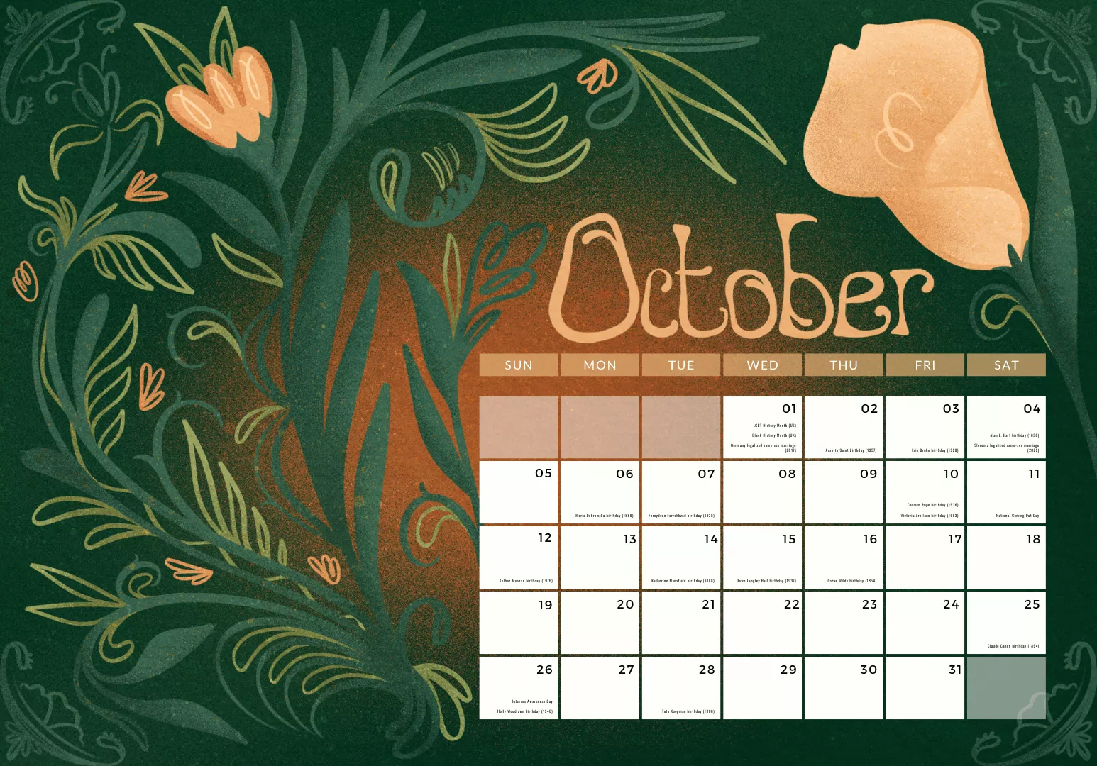 Full Digital 2025 Calendar