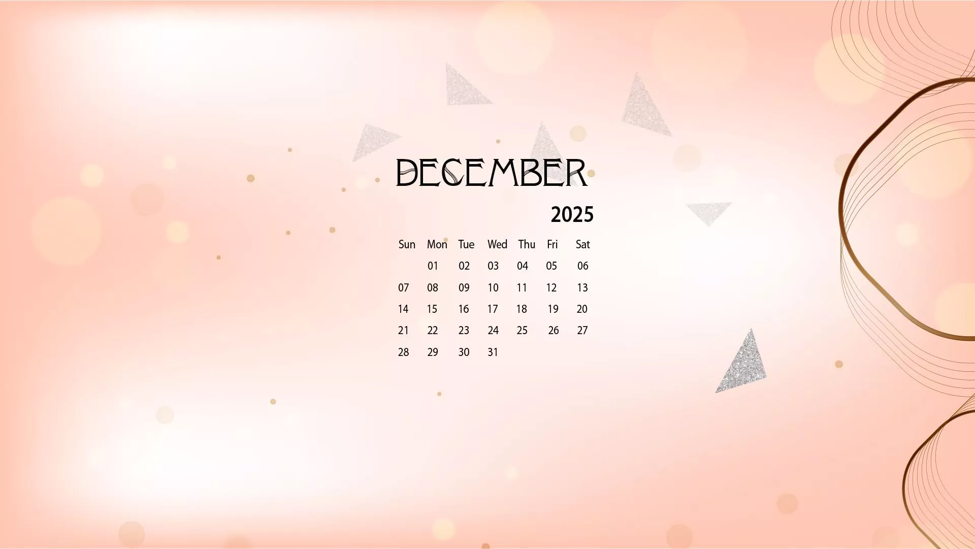 December 2025 Calendar Wallpapers Wallpaper Cave