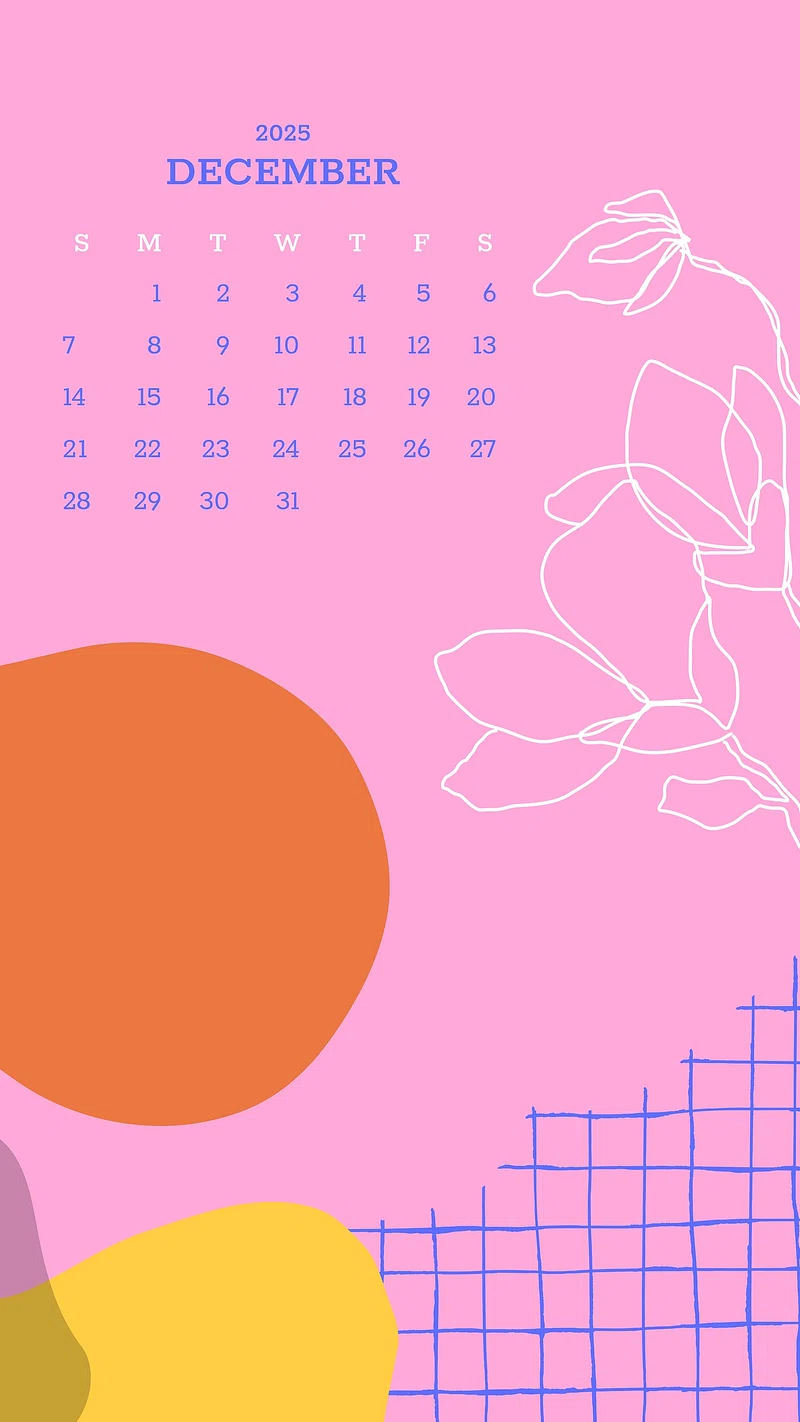 December Calendar Wallpaper Image