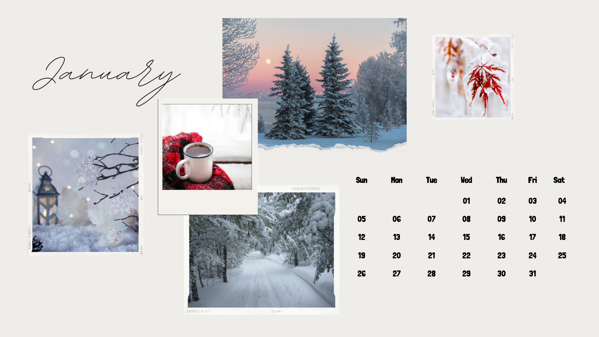 FREE JANUARY 2025 DESKTOP CALENDAR