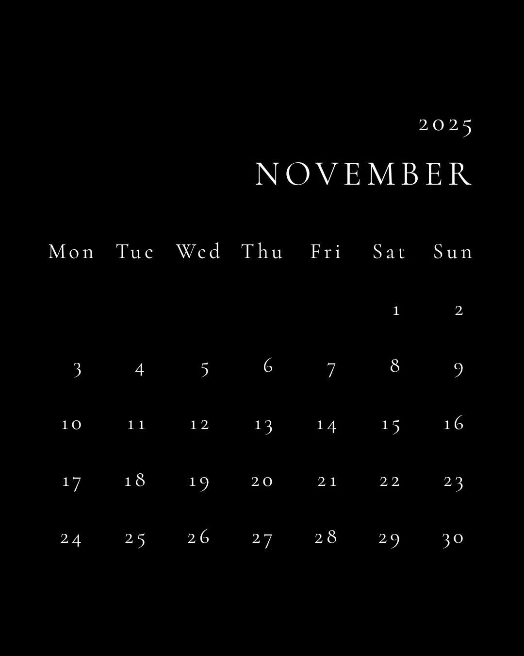 November 2025 Calendar Wallpapers Wallpaper Cave