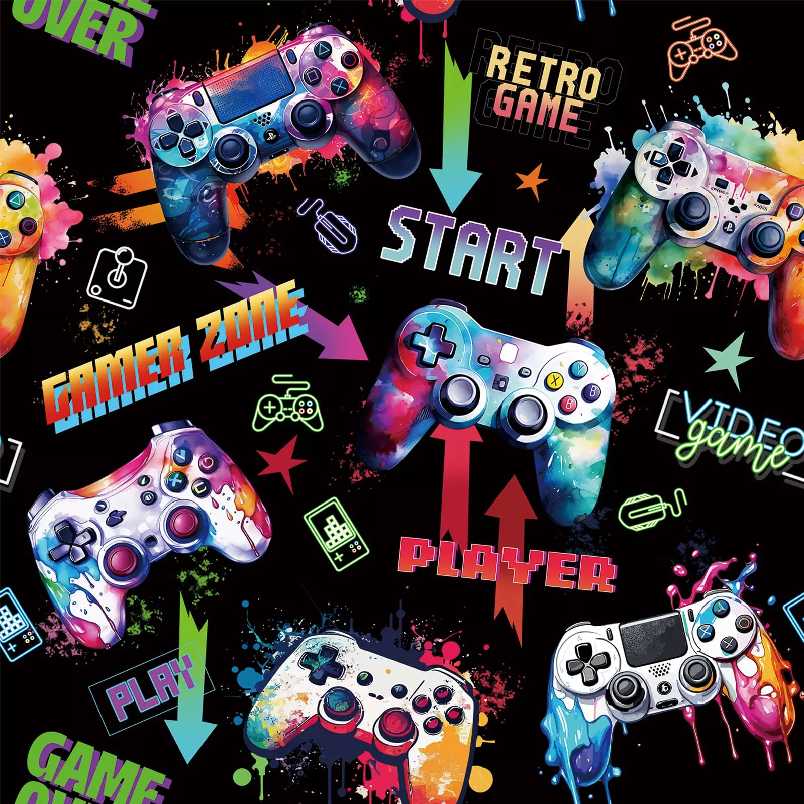 HLNIUC Boys Video Game Wallpaper