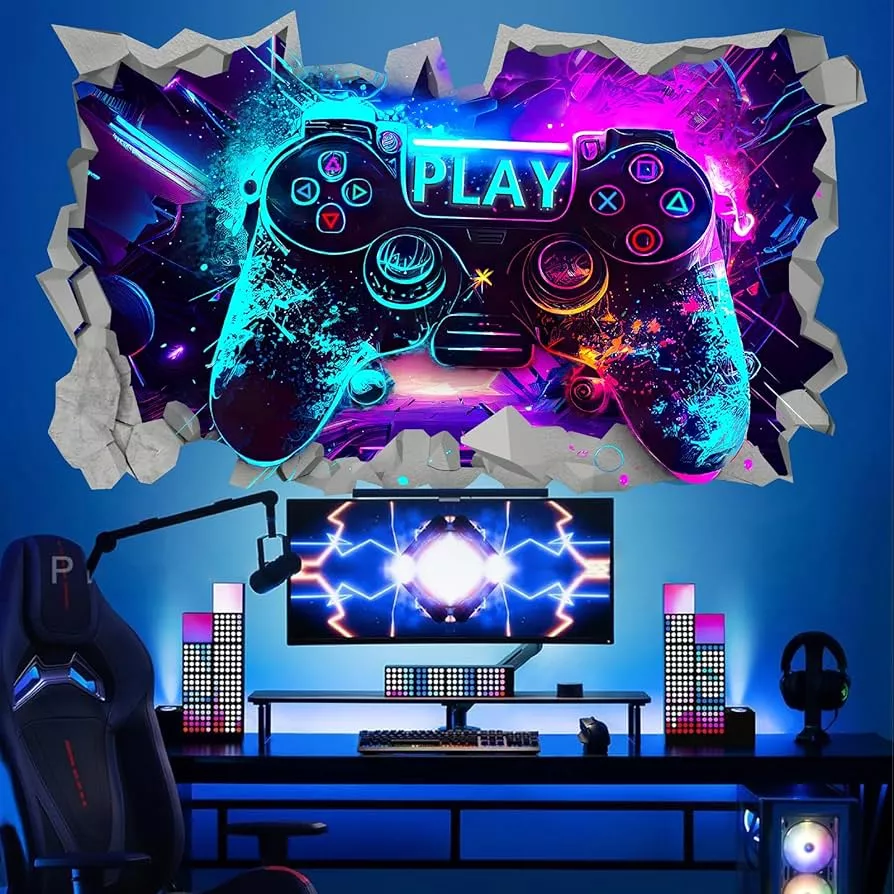 Wall Stickers Gaming Room Wall Decals