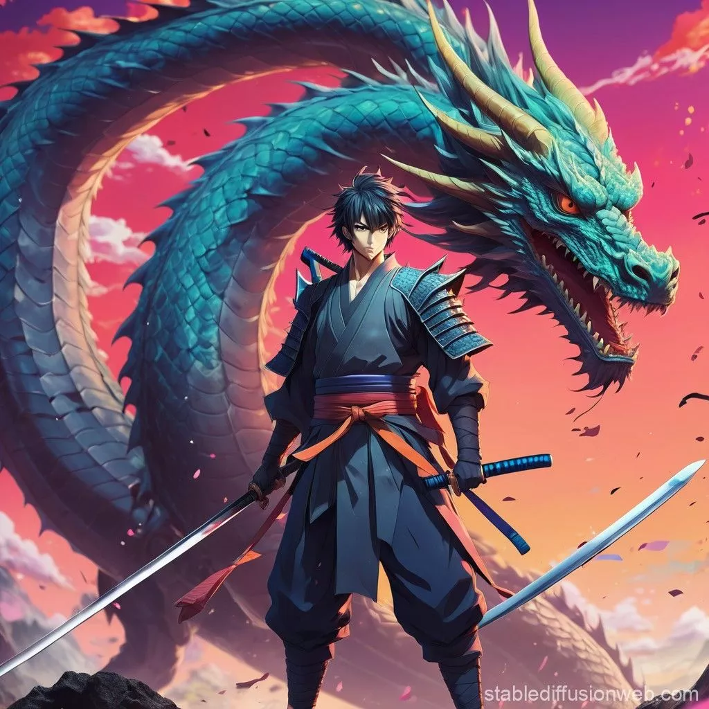 Samurai Vs Dragon Wallpapers Wallpaper Cave