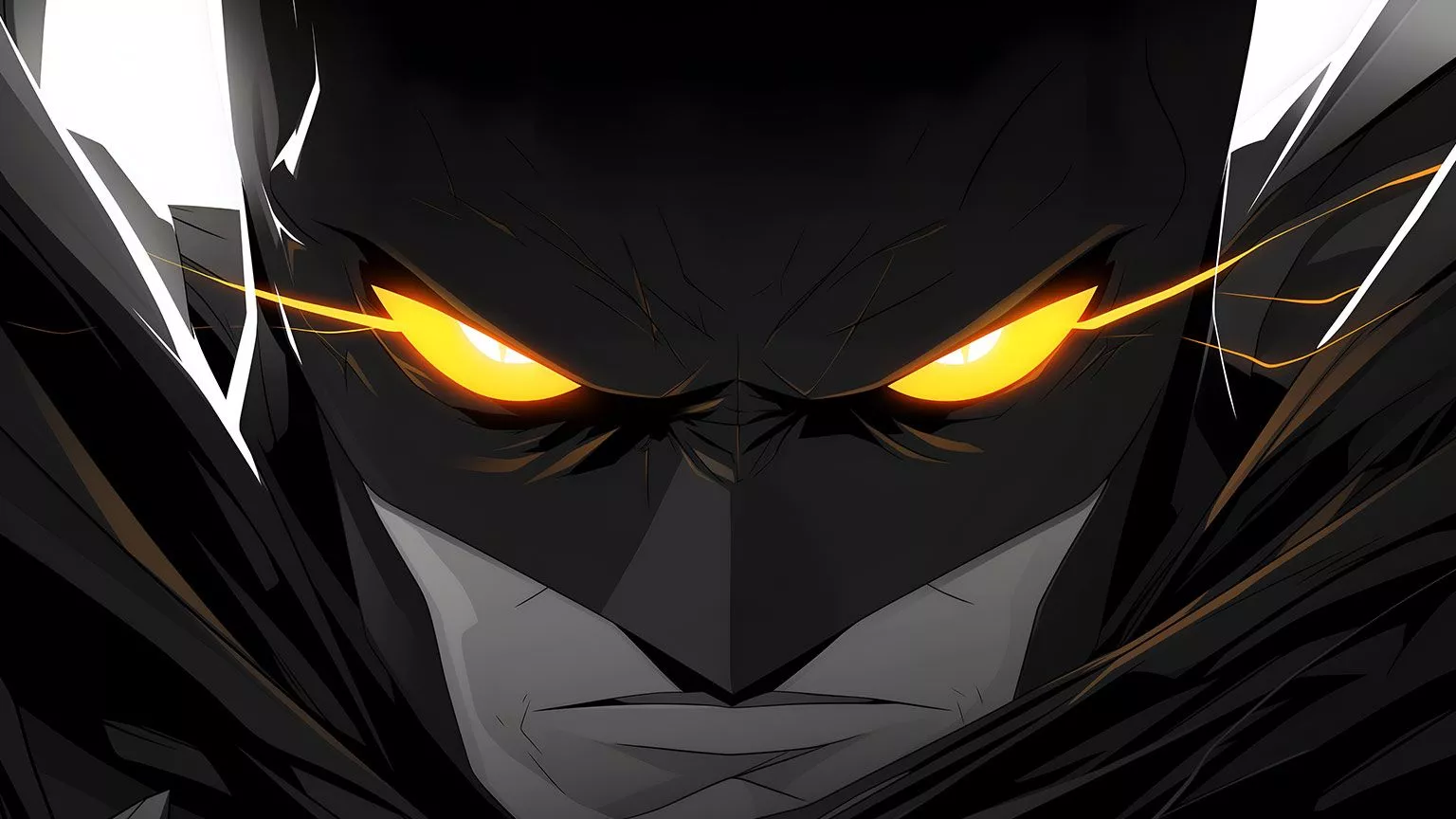 Batman with Glowing Eyes Desktop