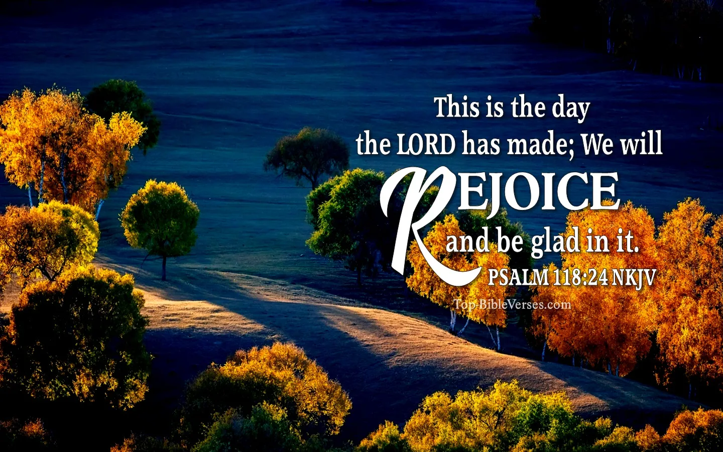 Psalm 118:24 NKJV Bible Verse Desktop