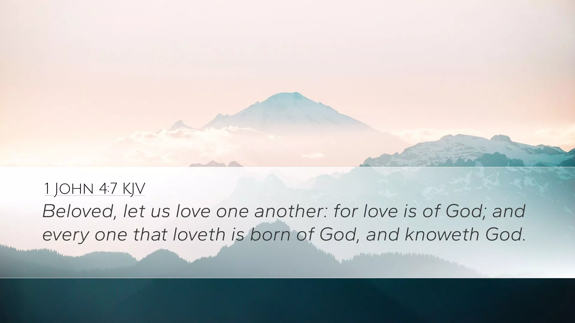 John 4:7 KJV Desktop Wallpaper