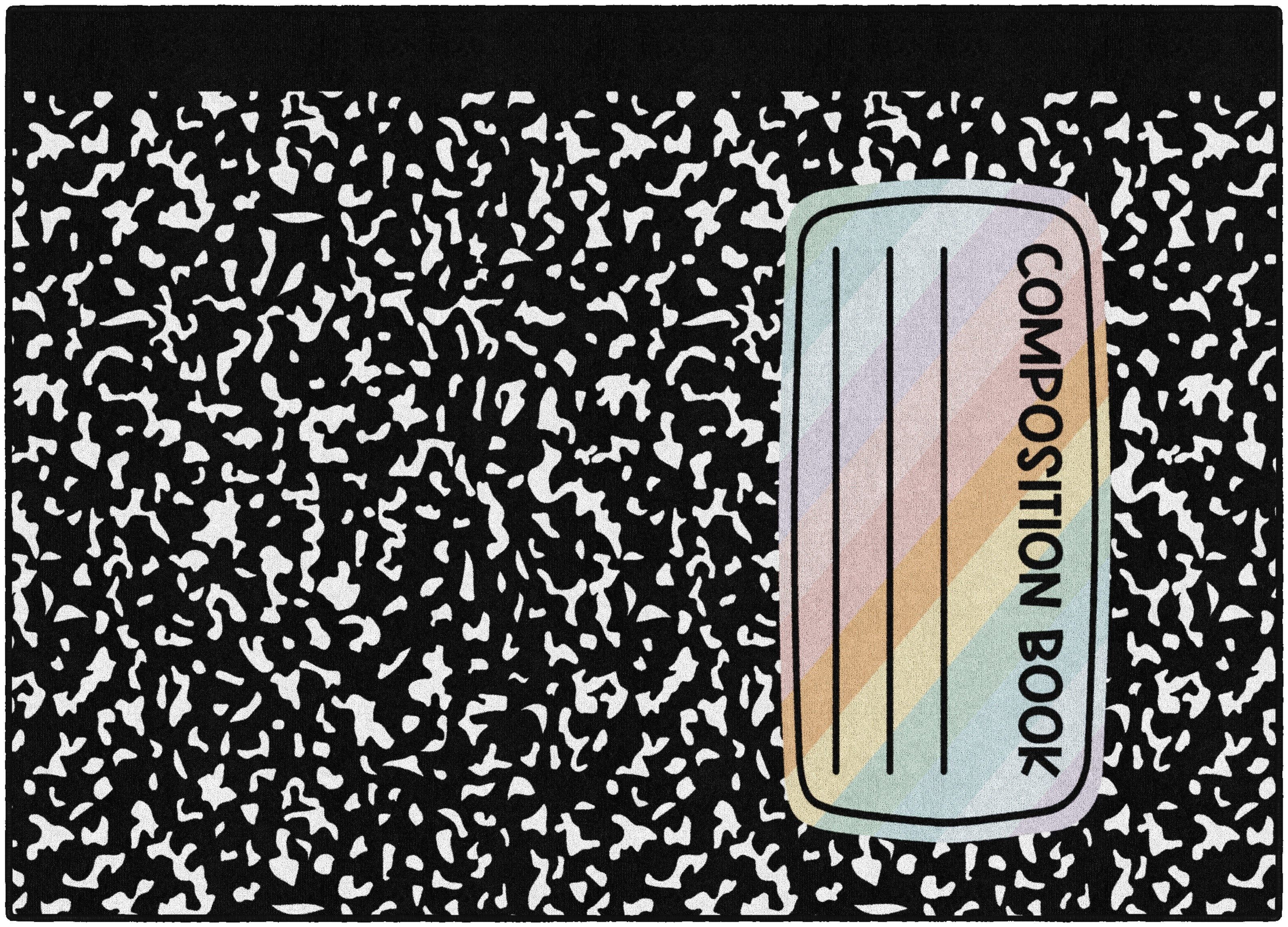 Composition Notebook Rug. by Schoolgirl Style 7'6 x 12'