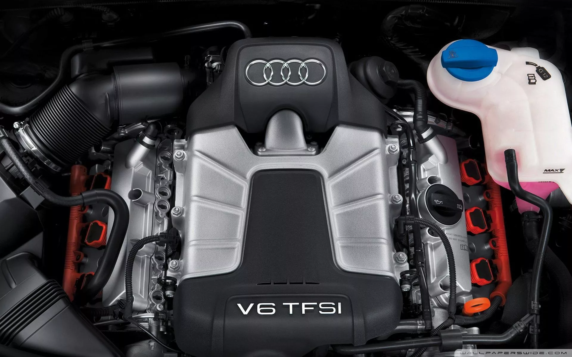 Audi V6 TFSI Engine Ultra HD Wallpaper