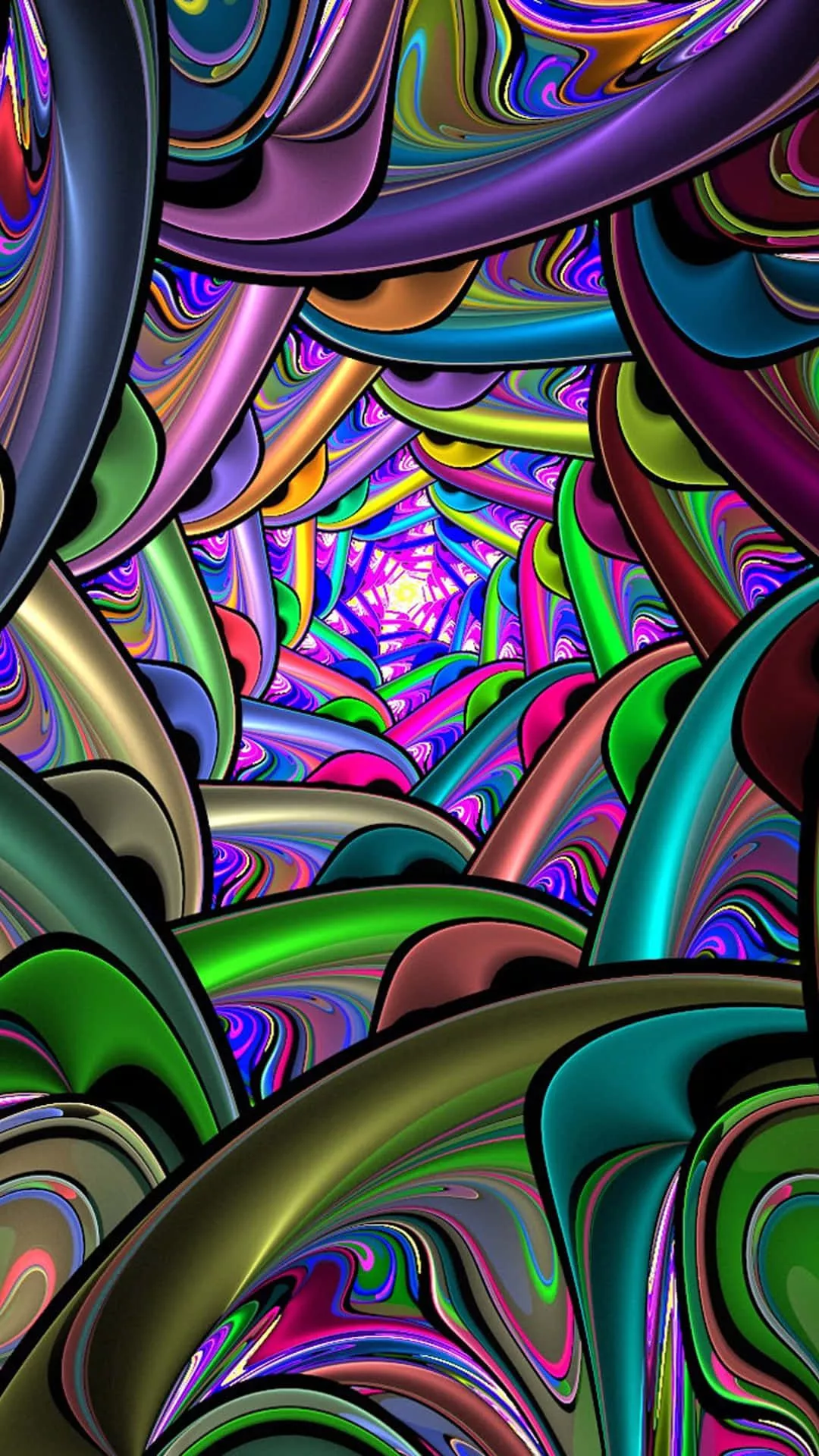 Trippy 3D Art Wallpaper