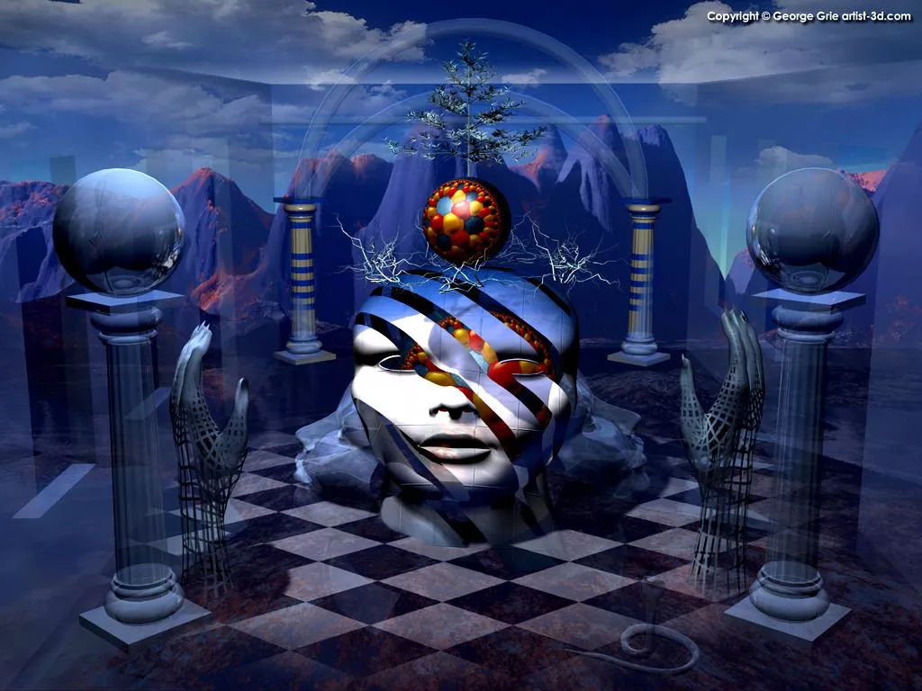 Modern Surrealism Fantasy Art 3D Picture: George Grie 3D wallpaper