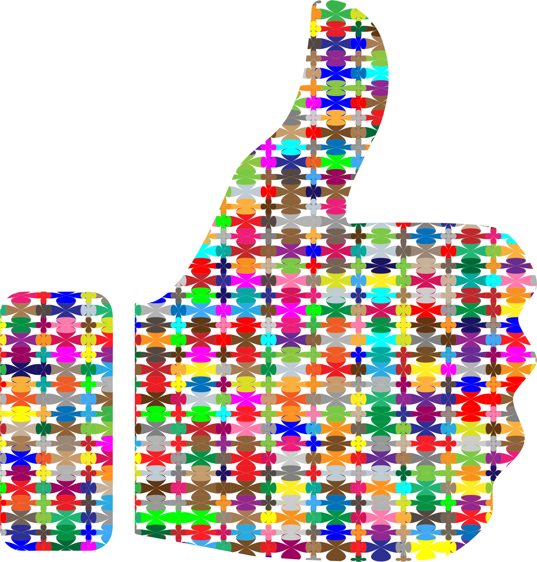 Download Colorful Floral Thumbs Up