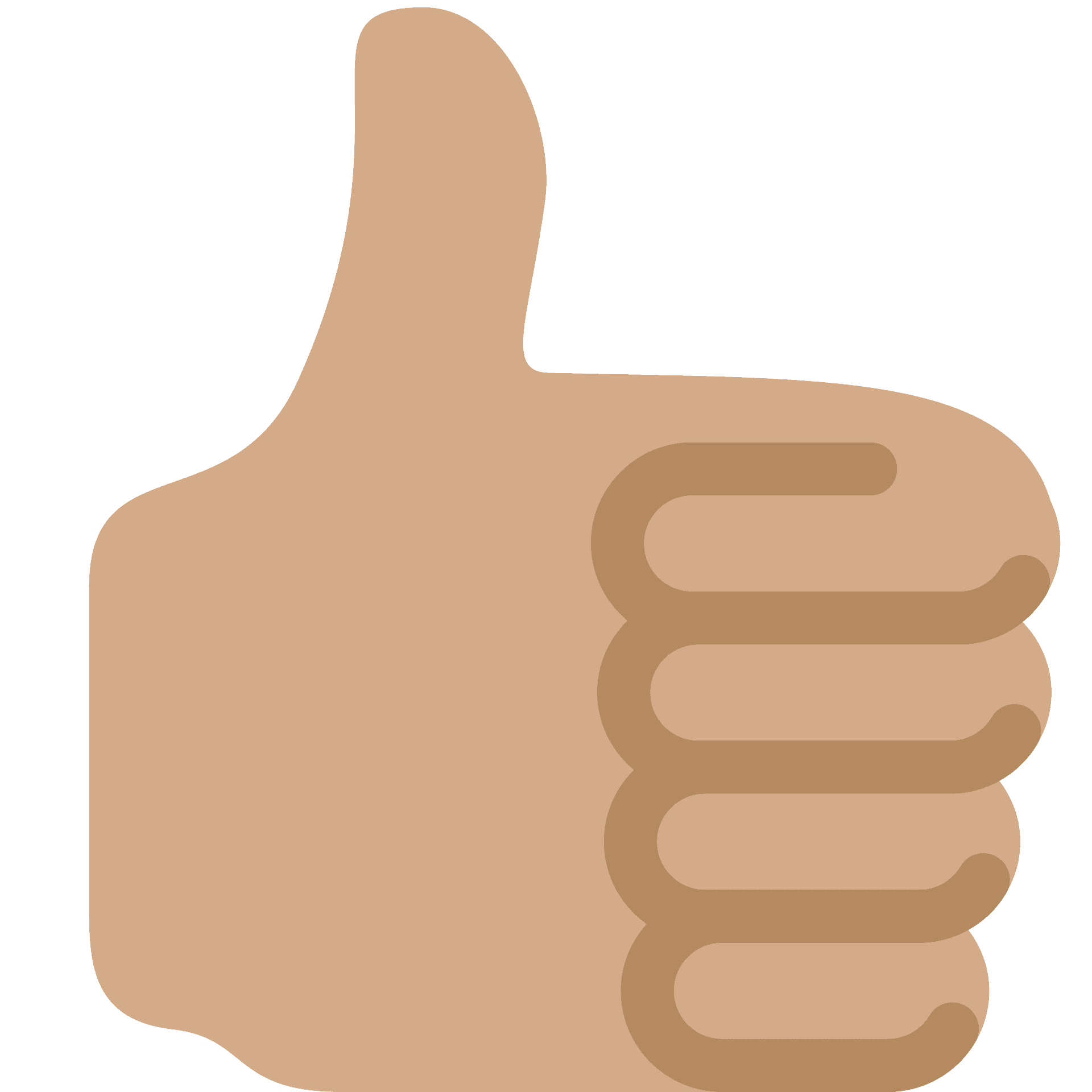 Thumbs Up Emoji PNG Transparent Image