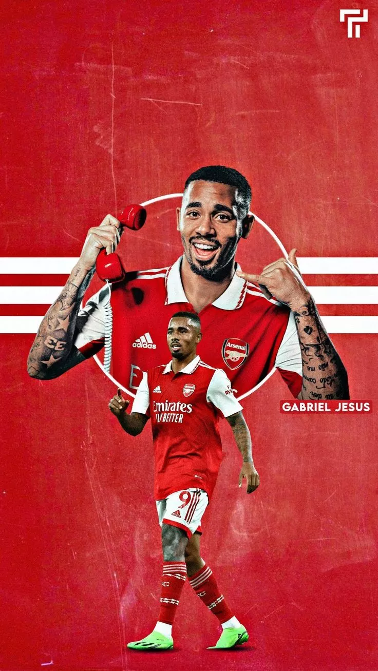 Wallpaper Gabriel Jesus Arsenal 2023