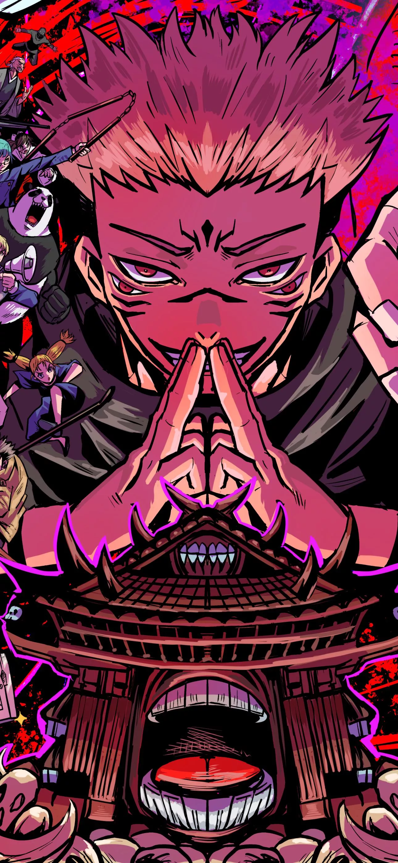 Sukuna (Jujutsu Kaisen) Phone Wallpaper and iPhone Background: Free HD Download