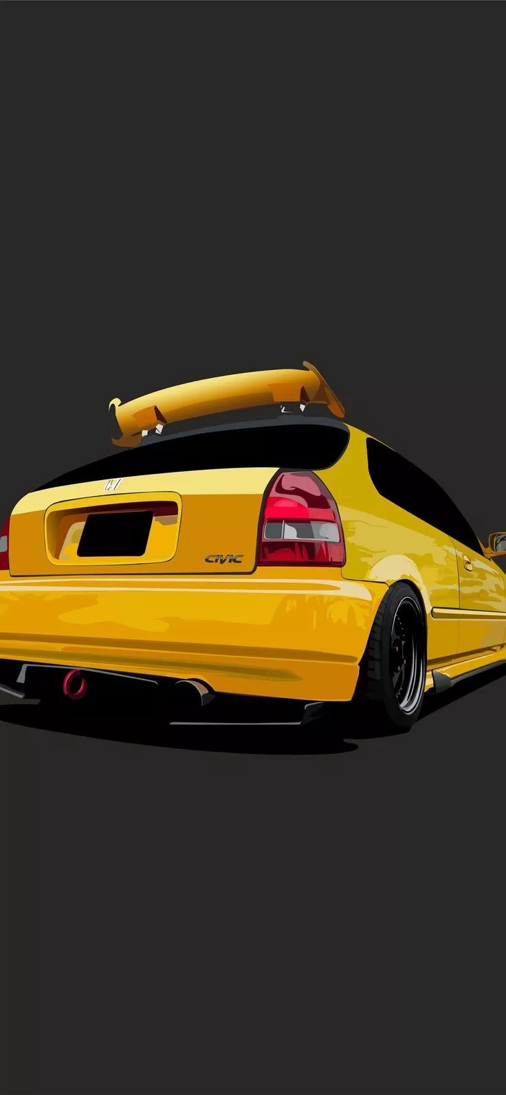 ek9 honda civic iPhone Wallpaper