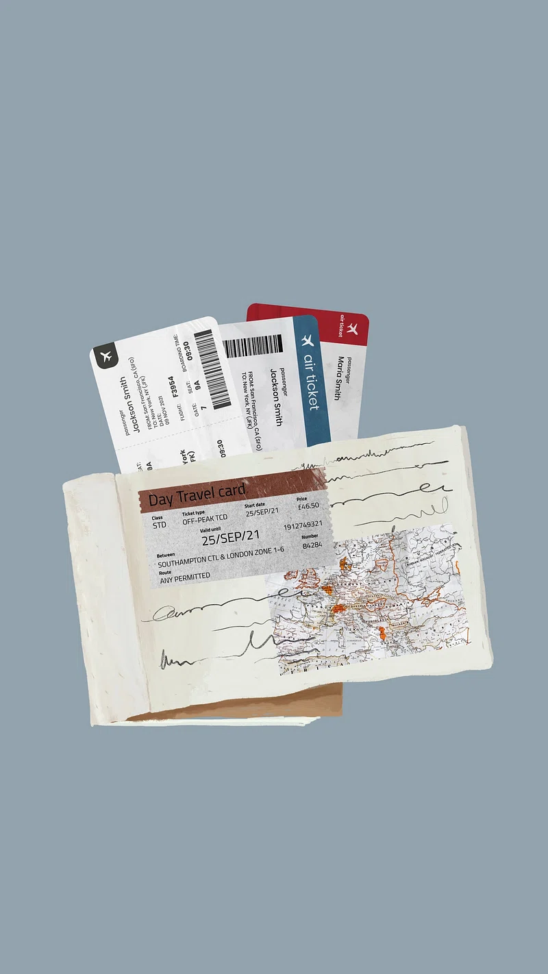 Plane Ticket Image. Free Photo, PNG